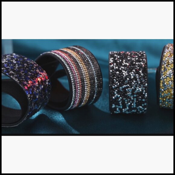 Black Rhinestone Elastic Waist Belt for Formal Dresses main image 5